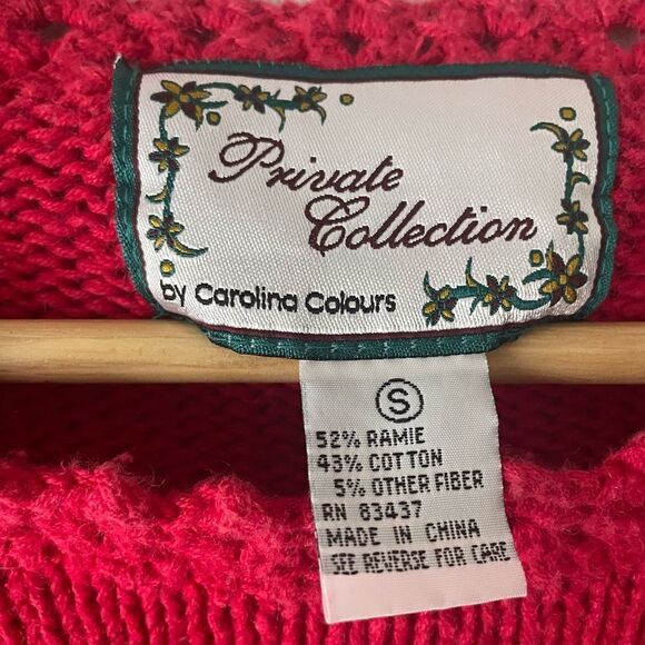 Private collection by Carolina colours red ugly sweater size S - Picture 6 of 6